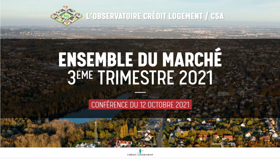 Crédit immobilier : chiffres phares au 3ème trimestre 2021