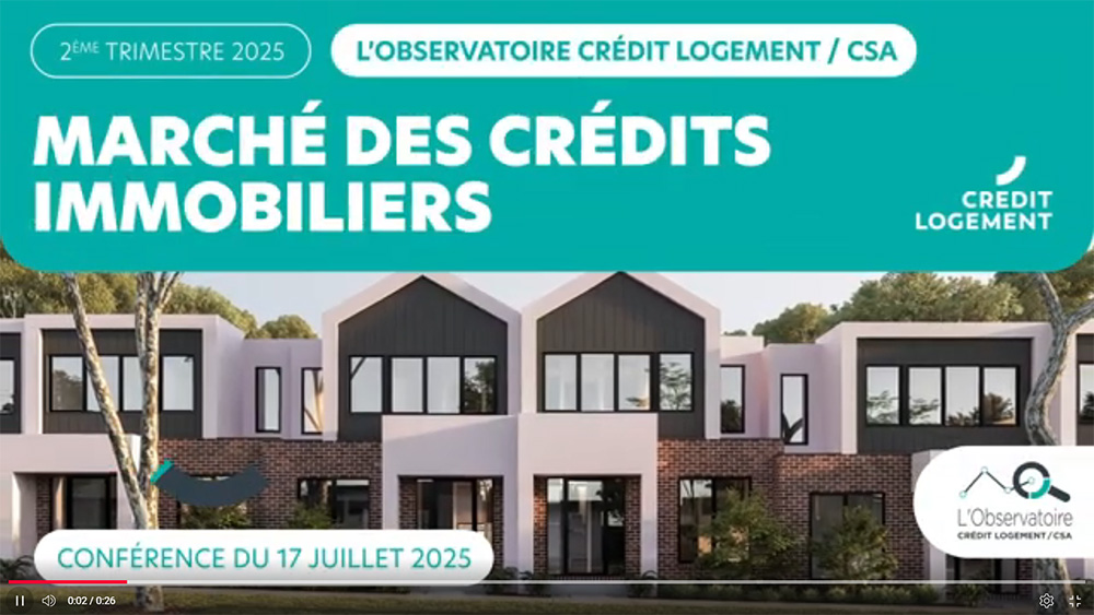 Les chiffres du crédit immobilier au 2ème trimestre 2025