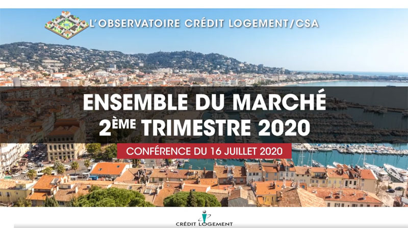 Chiffres phares crédit immobilier Ensemble du marché - 2ème trimestre 2020