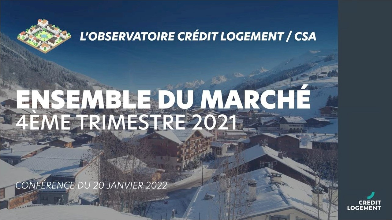 Crédit immobilier : chiffres phares au 4ème trimestre 2021